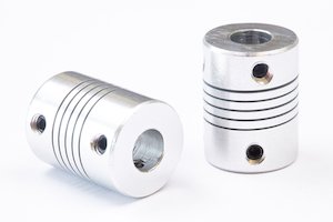 Aluminum,flexible,jaw,couplings,for,stepper,motors,on,cnc,machines.