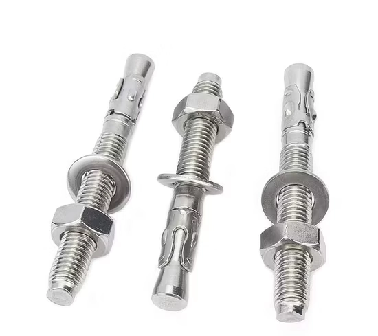 Heavy Duty Wedge Anchor 304 316 Anchor Bolts Stainless Steel